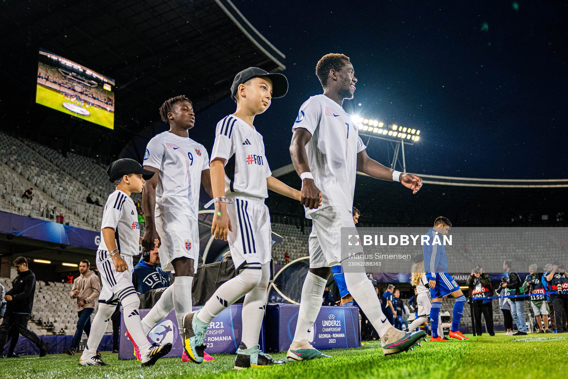 Seedyahmed Tijan Jatta and Joshua Kitolano of Norway