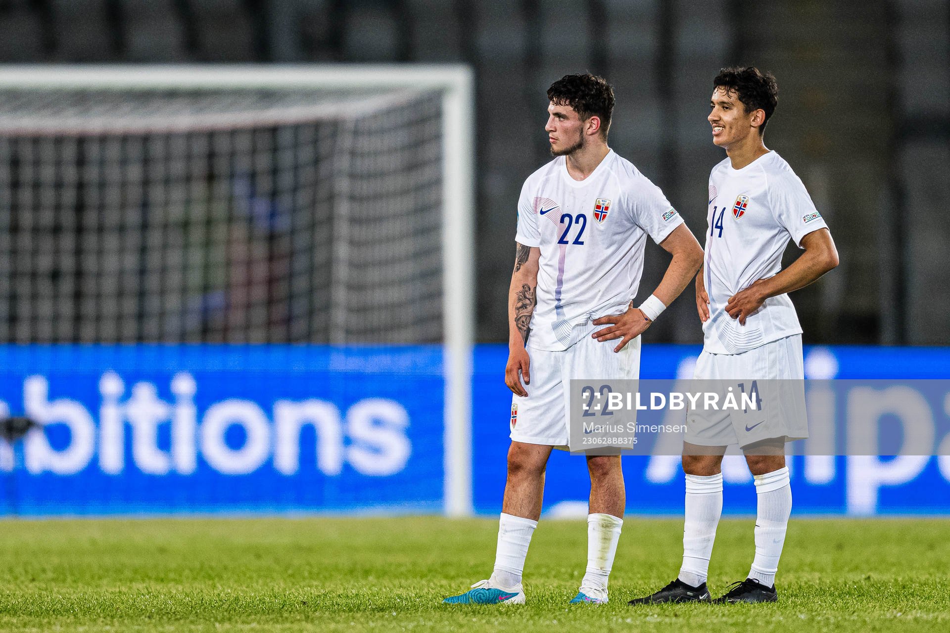 Christos Zafeiris and Osame Sahraoui of Norway