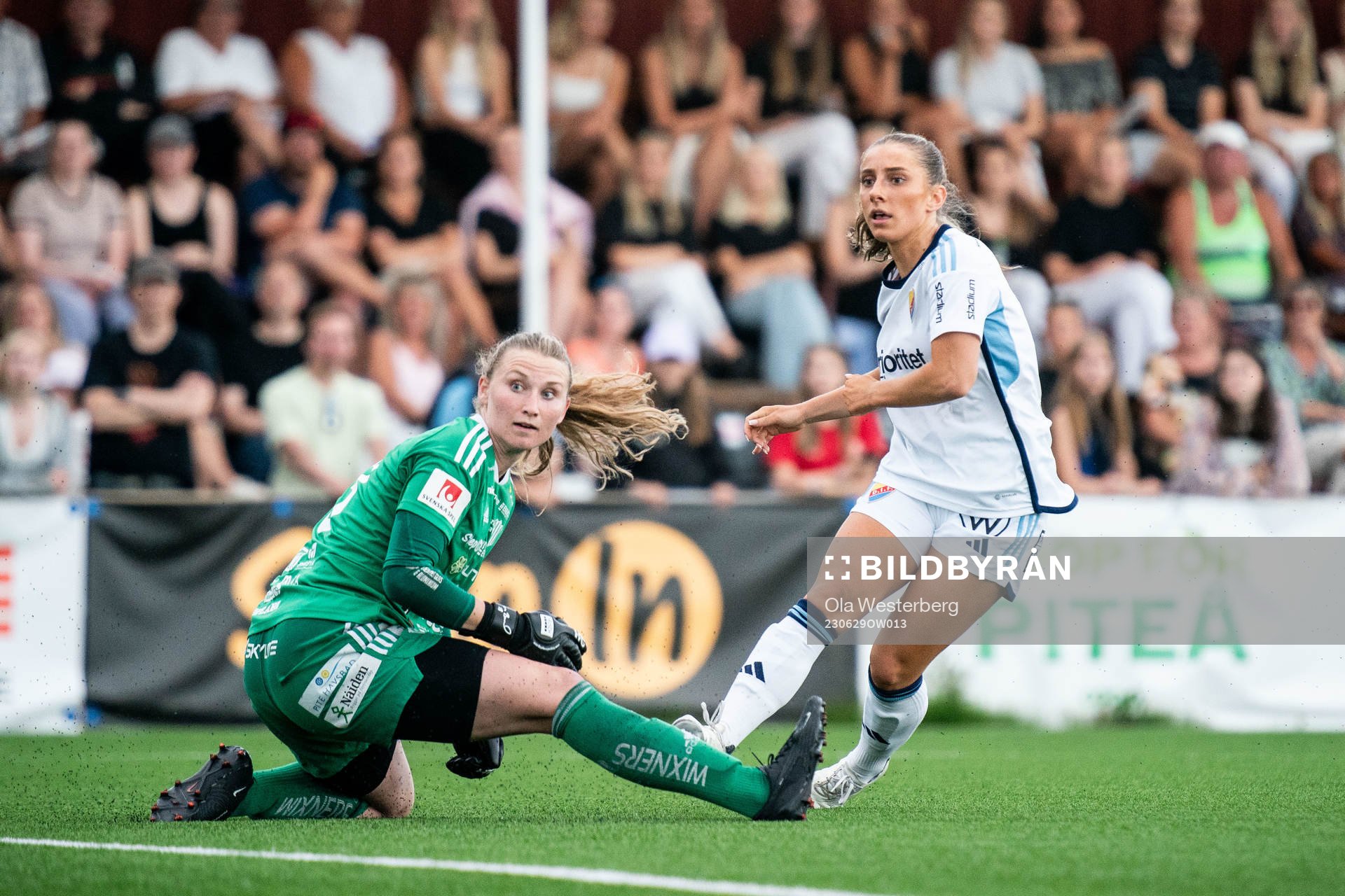 Piteås målvakt Samantha Leshnak Murphy och Djurgårdens