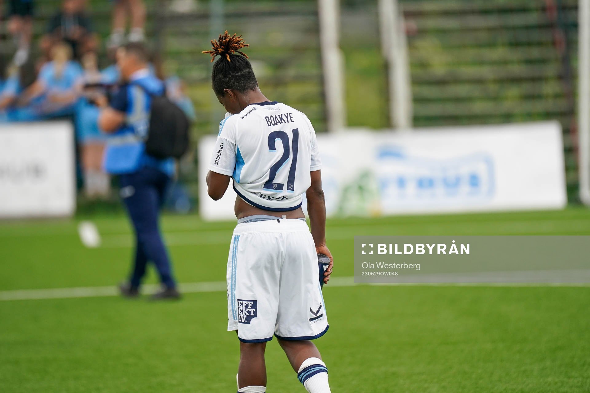 Djurgårdens Portia Boakye deppar