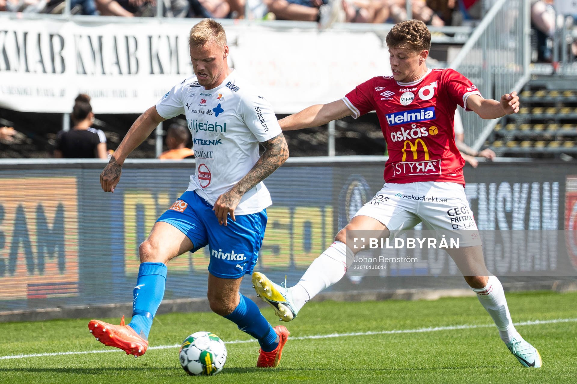 Värnamos Victor Eriksson och Degerfors Gustav Lindgren