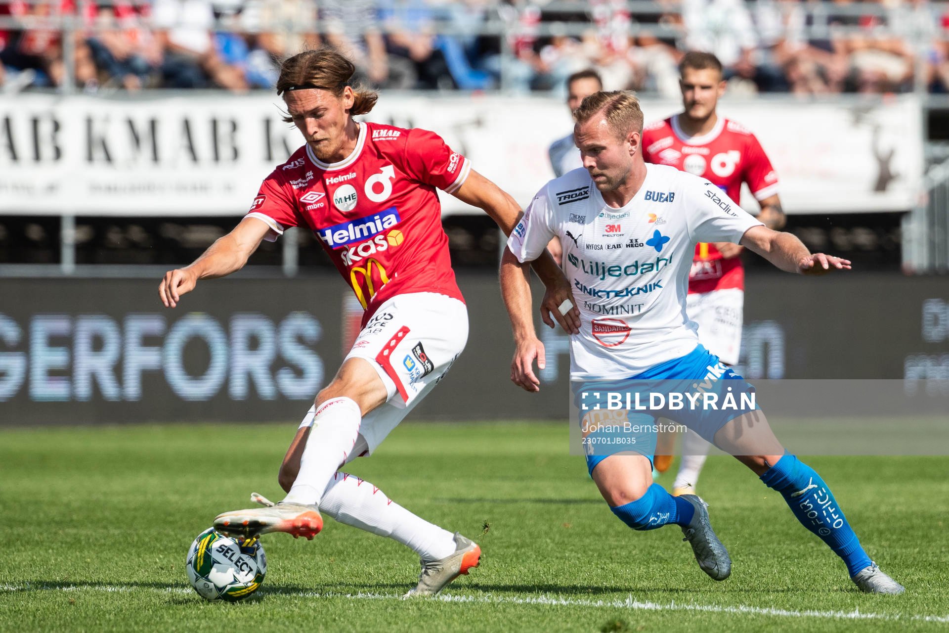 Degerfors Gustav Granath och Värnamos Gustav Engvall