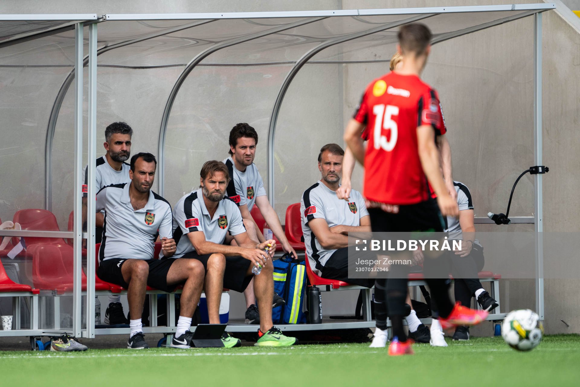 Brommapojkarnas assisterande tränare Andreas Engelmark och