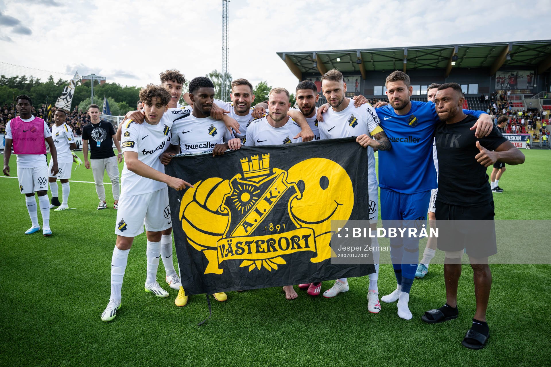 AIKs Taha Ayari, Robin Tihi, Alexander Fesshaie Beraki,