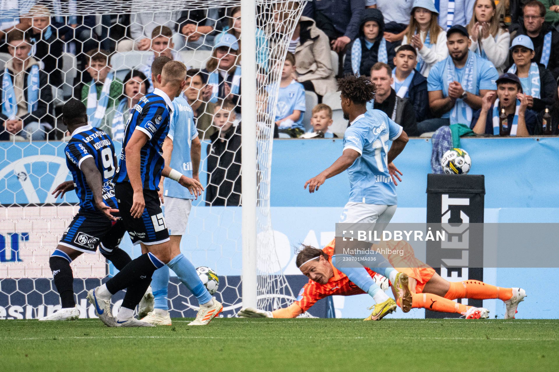 Malmö FFs målvakt Johan Dahlin