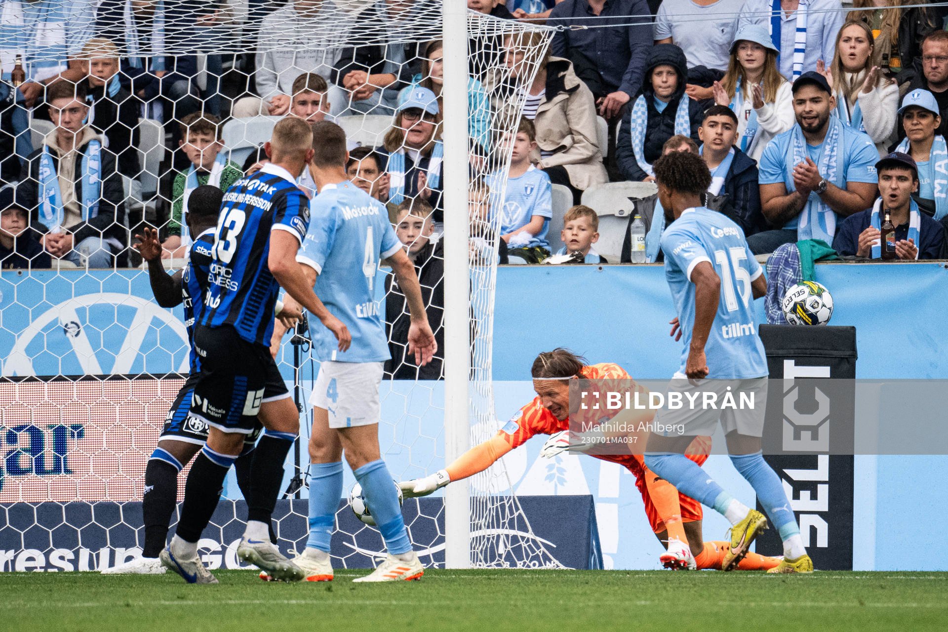 Malmö FFs målvakt Johan Dahlin