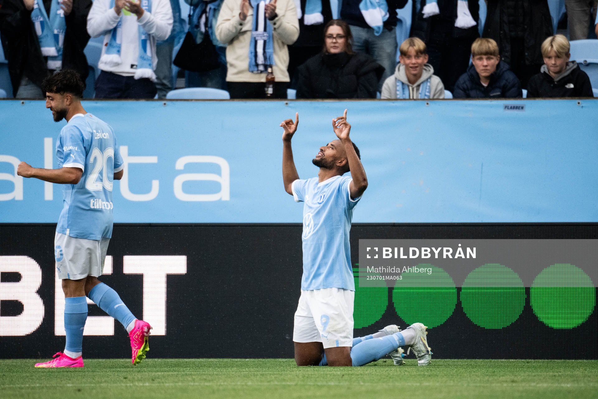 Malmö FFs Isaac Kiese Thelin jublar