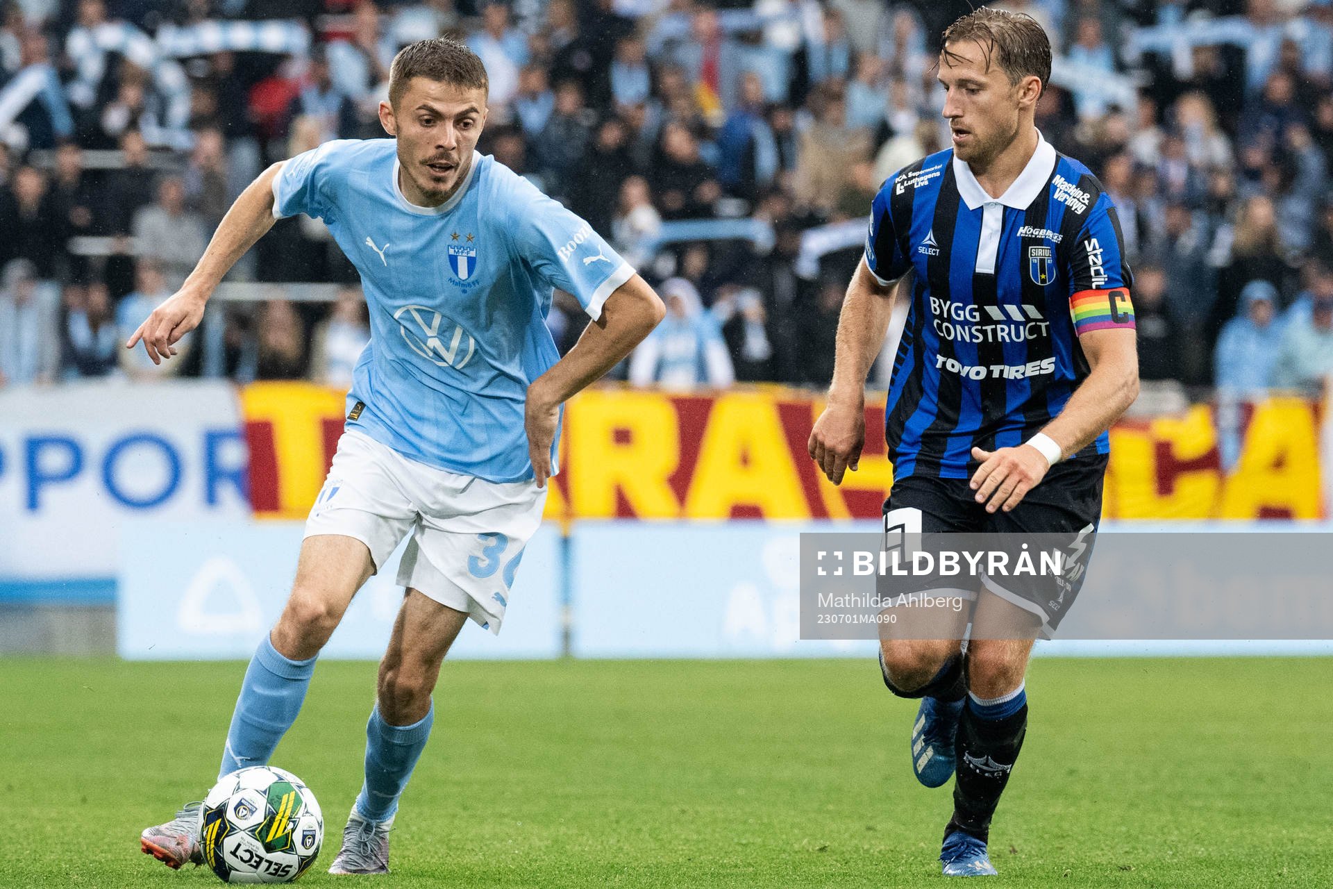 Malmö FFs Patriot Sejdiu och Sirius Daniel Stensson