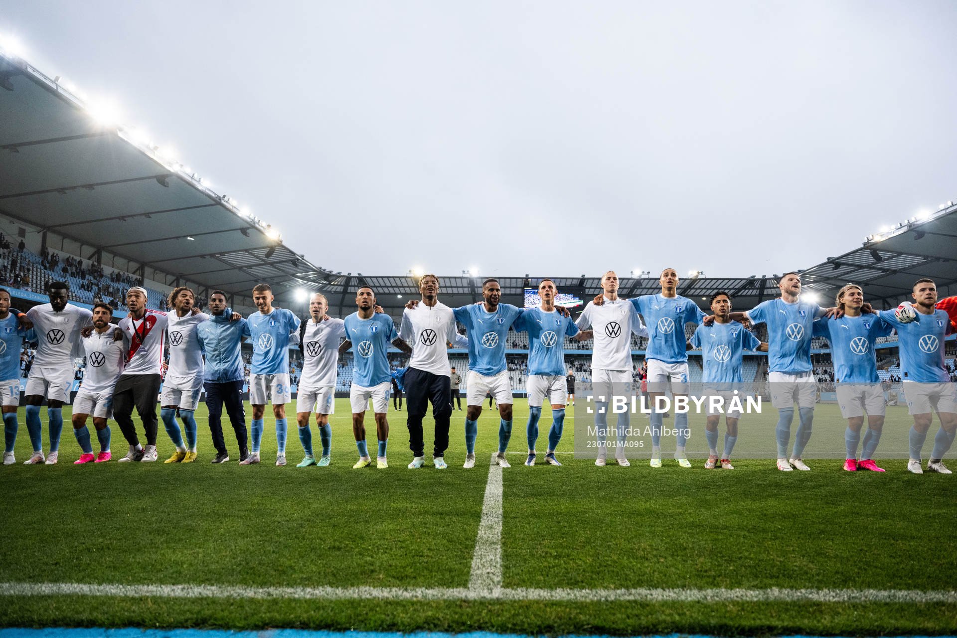 under fotbollsmatchen i Allsvenskan mellan Malmö FF och