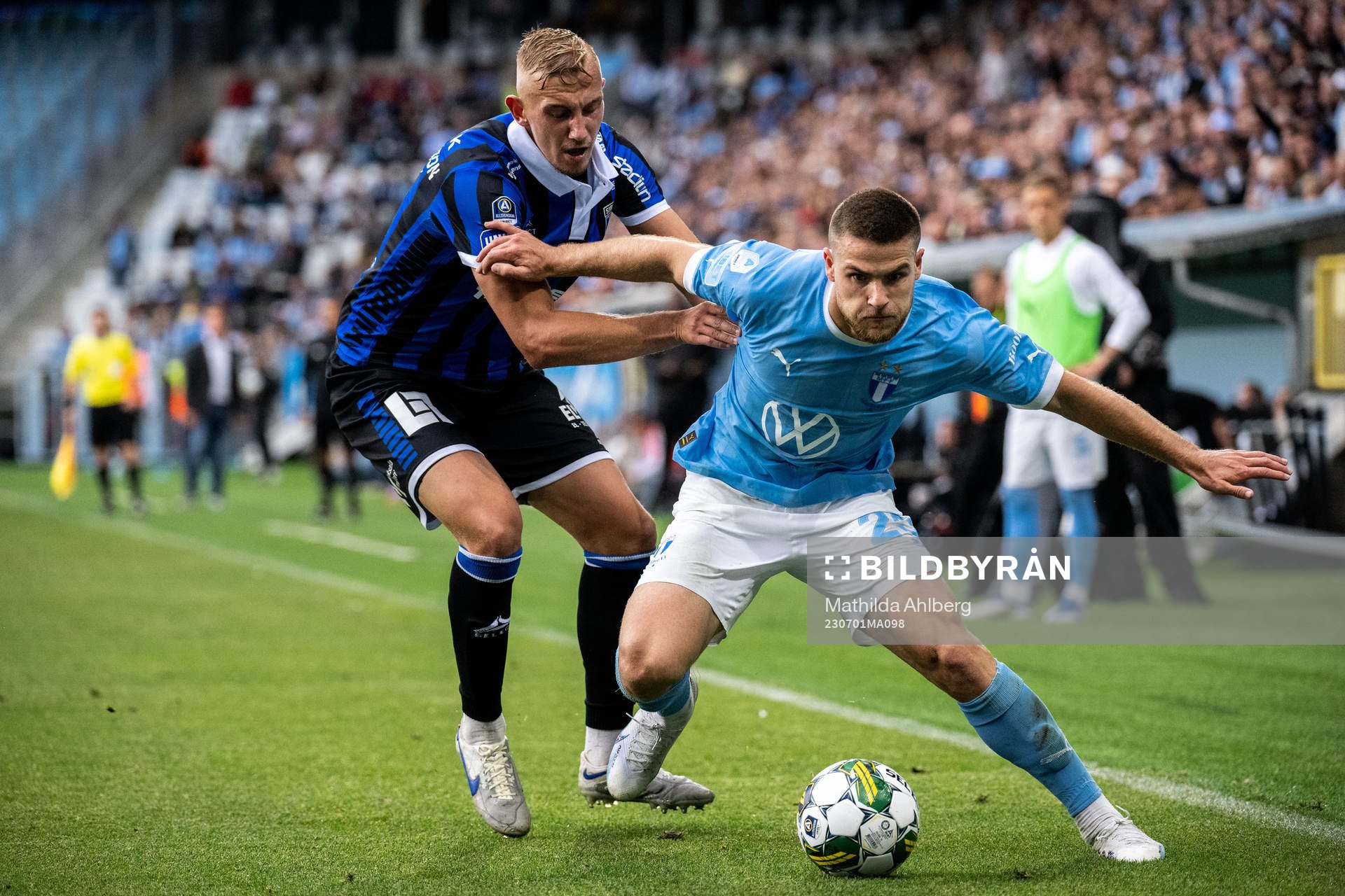Sirius Jakob Voelkerling Persson och Malmö FFs Gabriel