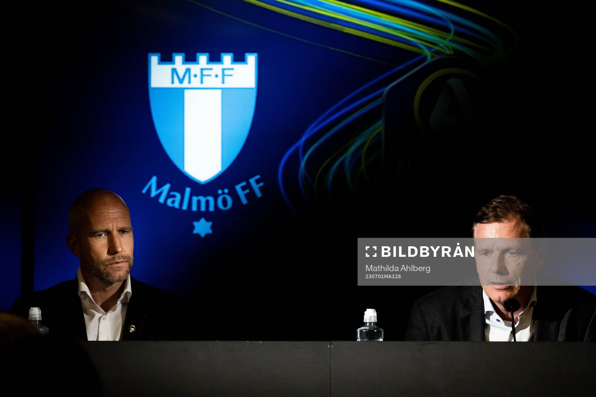 Malmö FFs tränare Henrik Rydström och Sirius tränare