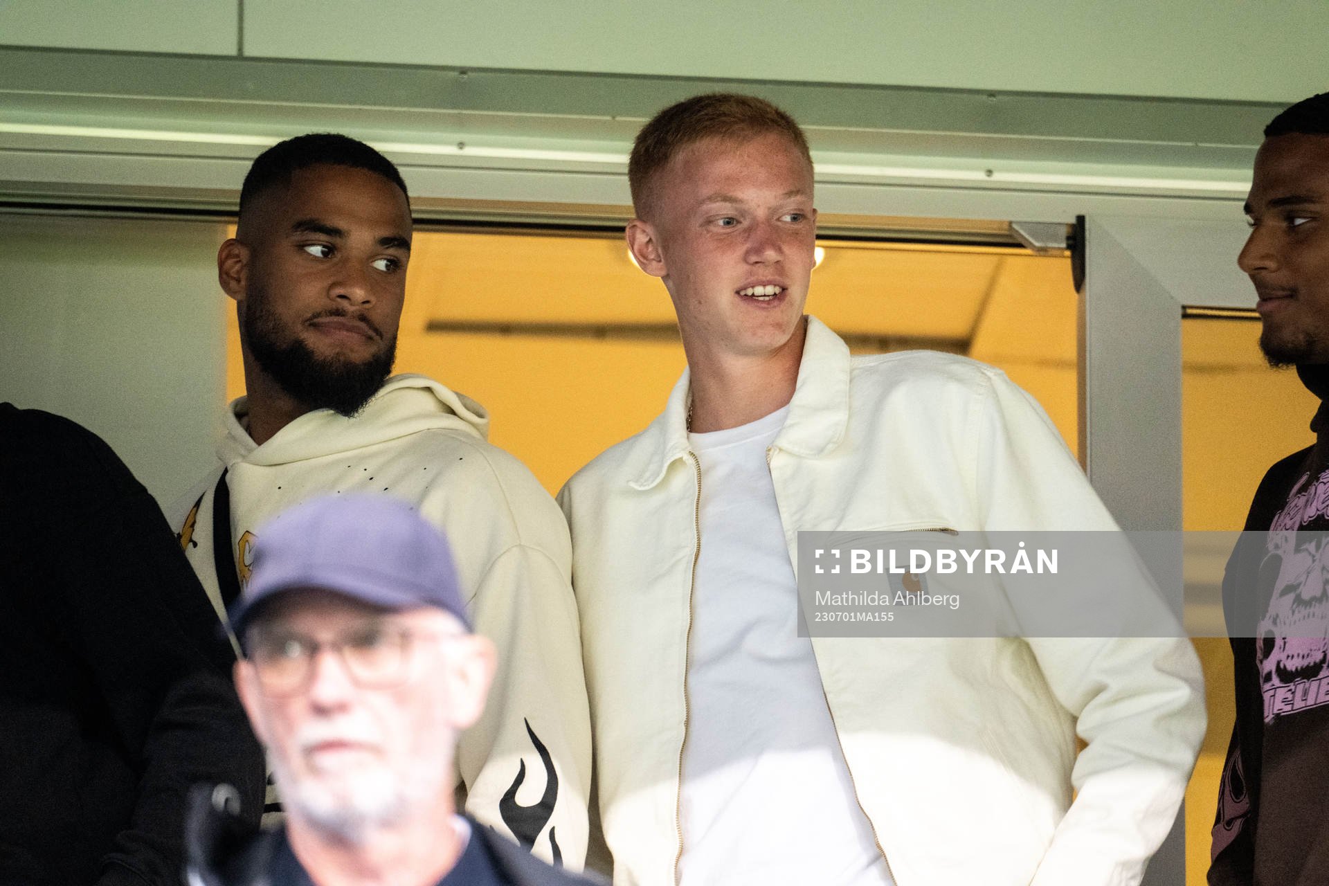 Hugo Larsson på läktaren