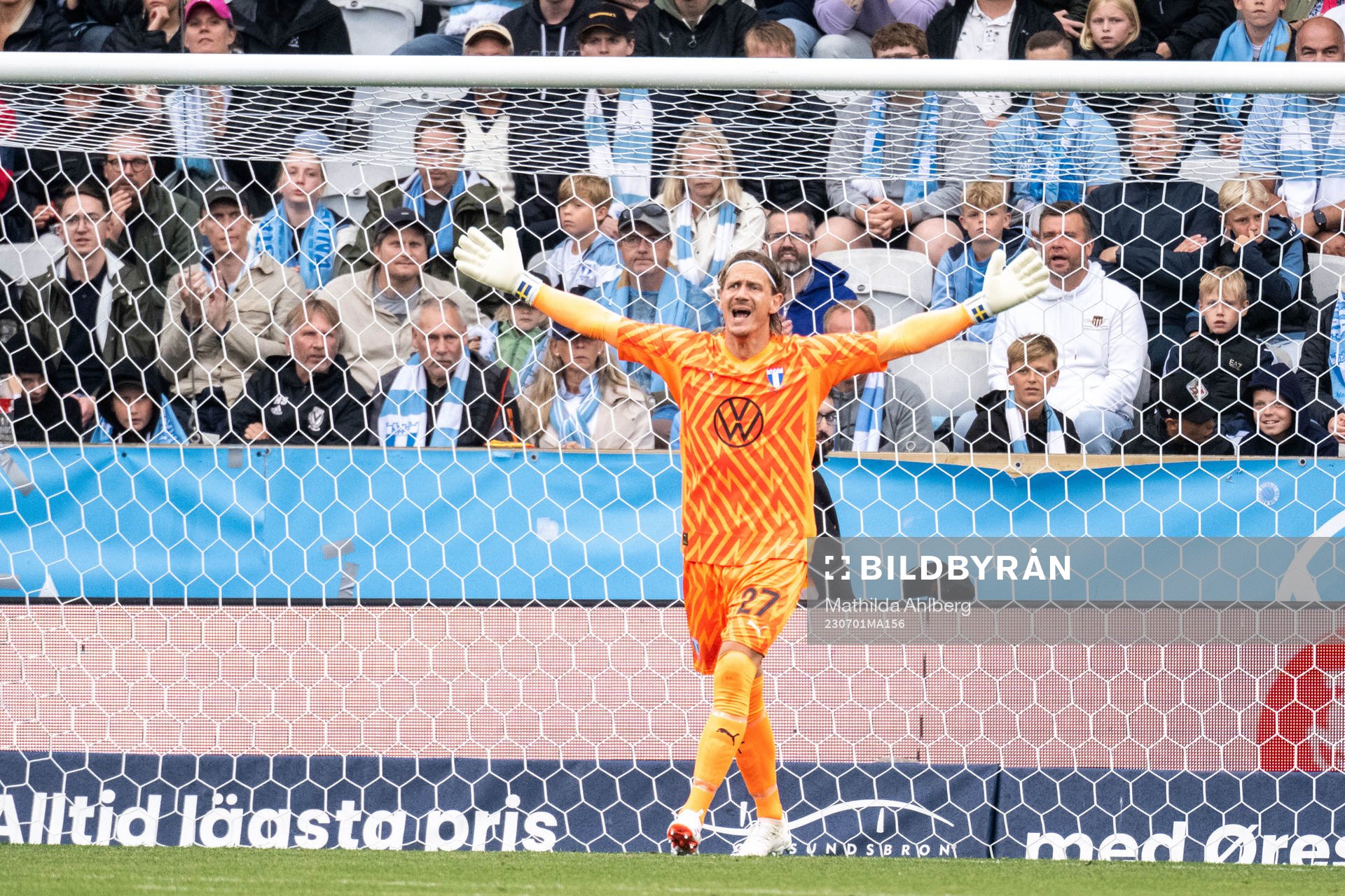 Malmö FFs målvakt Johan Dahlin