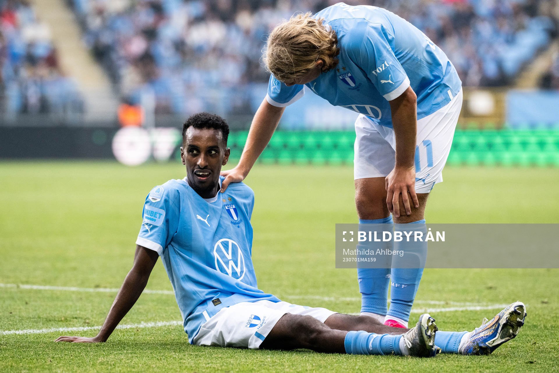 Malmö FFs Taha Ali och Sebastian Nanasi