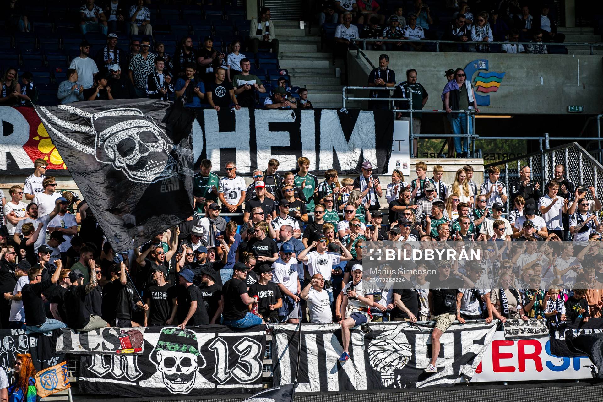 Spectators in the stands