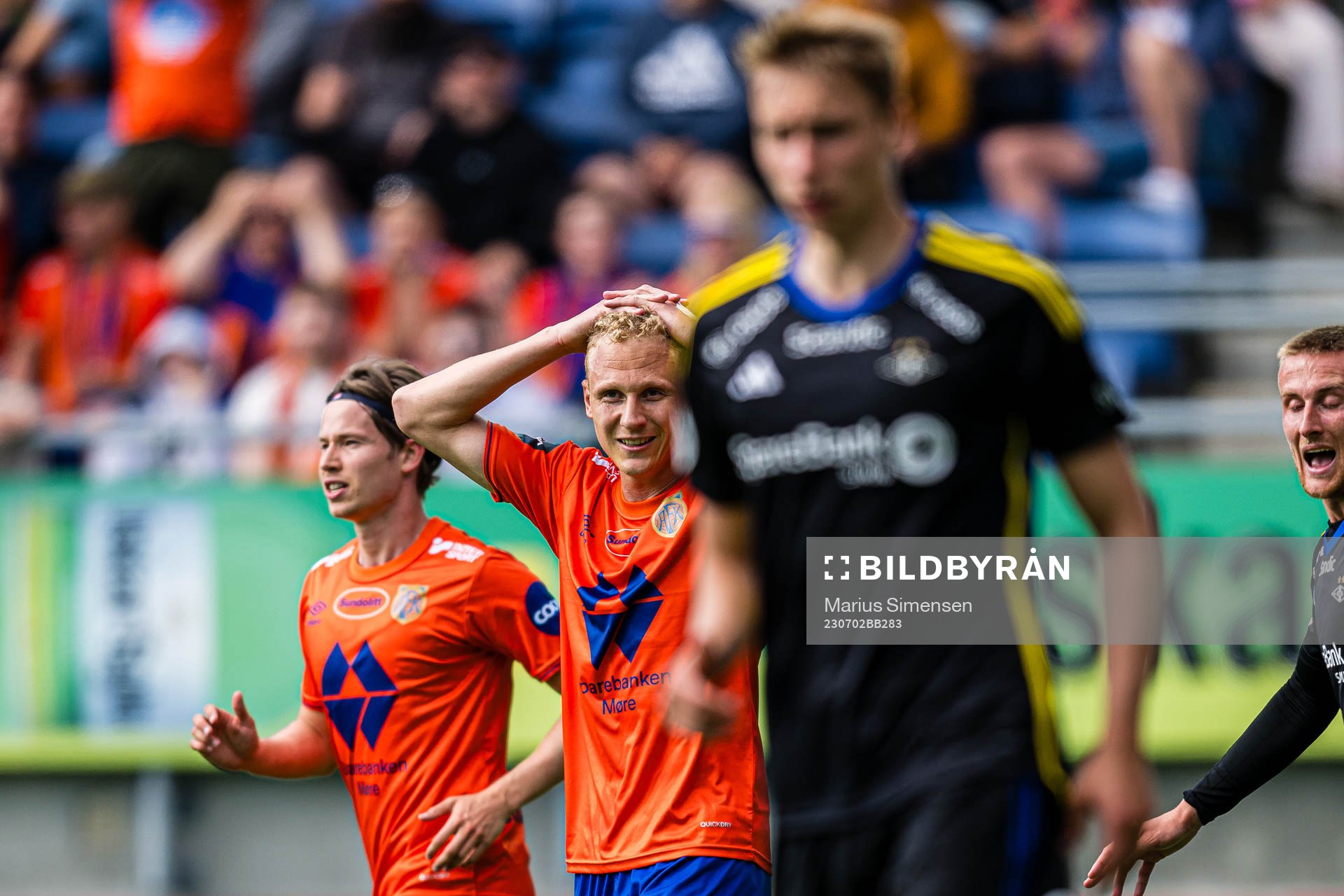 Kristoffer Barmen of Aalesund reacts