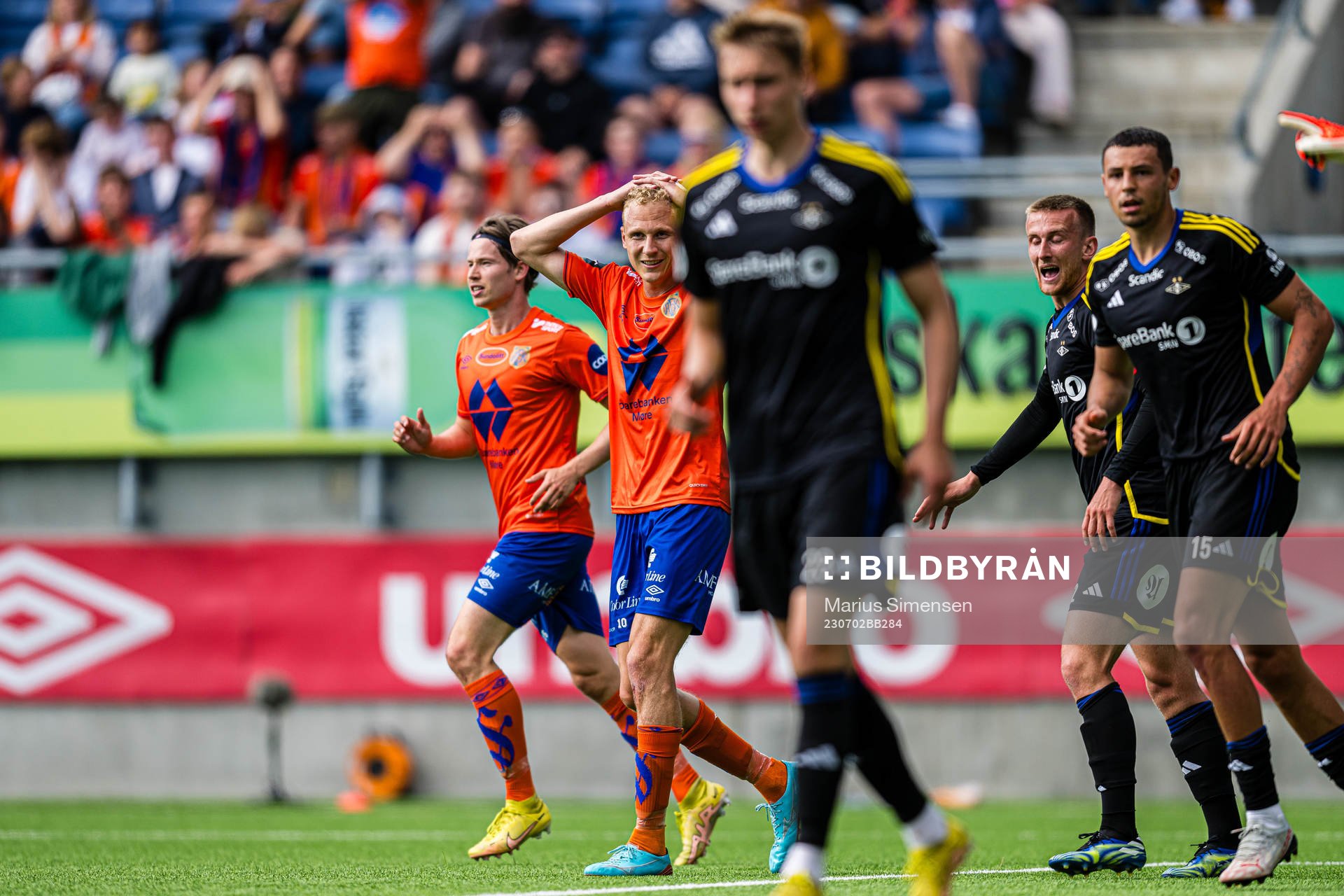 Kristoffer Barmen of Aalesund reacts