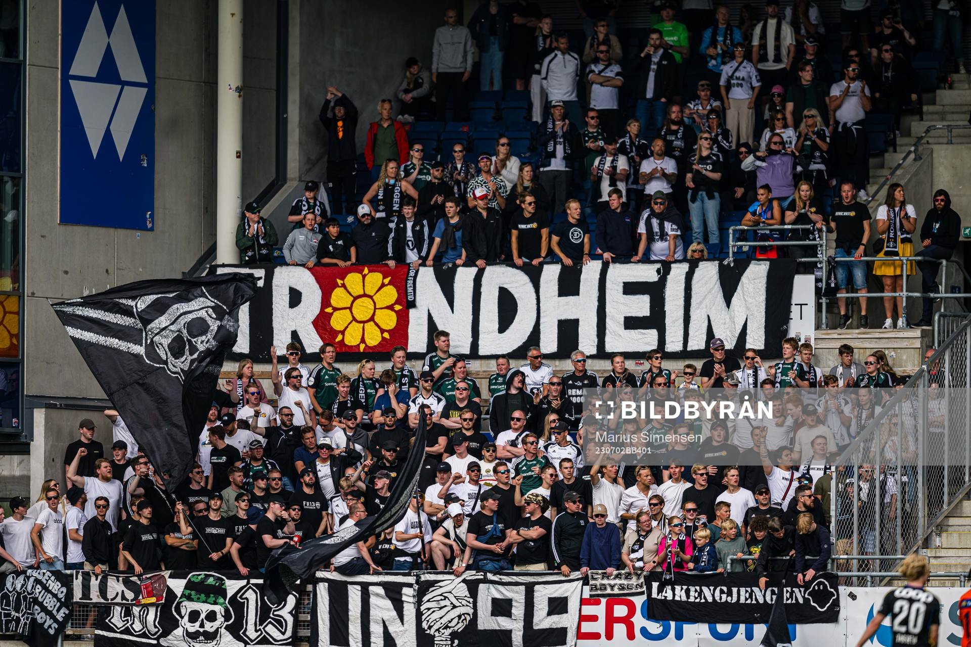 Spectators in the stands