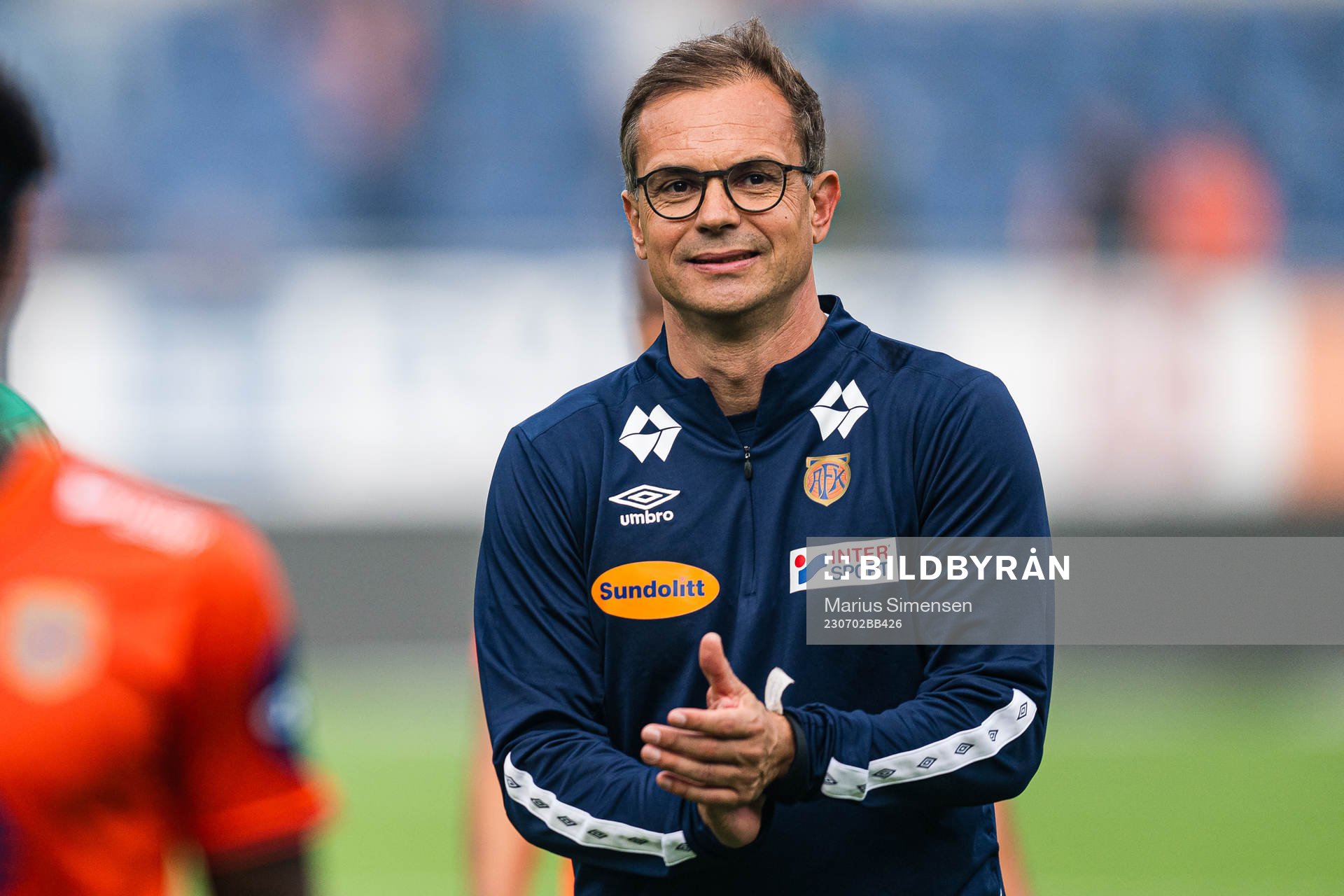 Christian Johnsen, head coach of Aalesund, after the Eliteserien match between Aalesund and Rosenborg on July 2, 2023 in Ålesund.