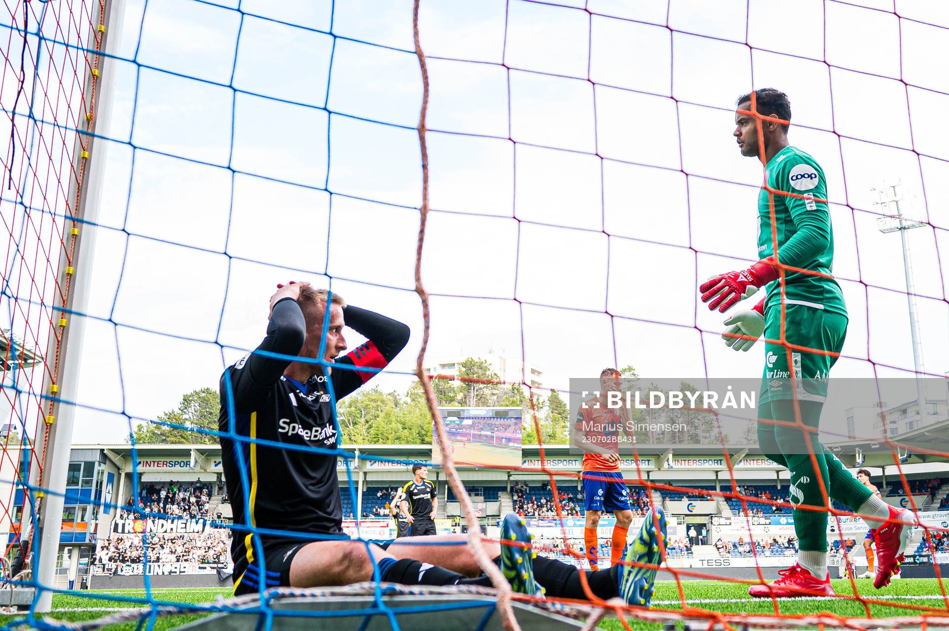 Erlend Dahl Reitan of Rosenborg reacts