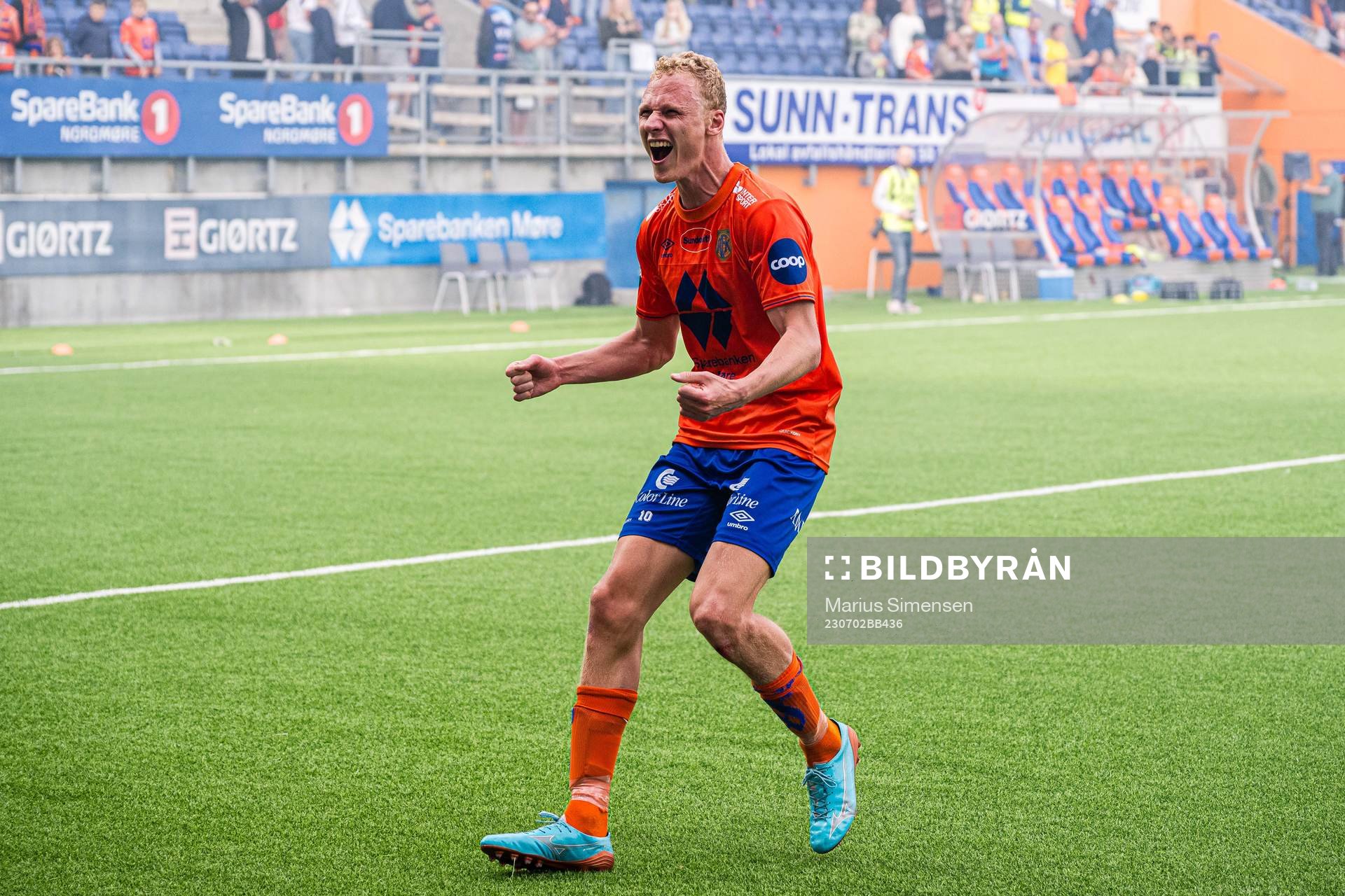 Kristoffer Barmen of Aalesund celebrates