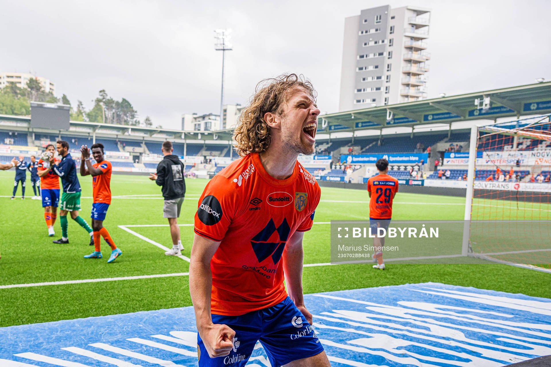 Alexander Munksgaard of Aalesund celebrates