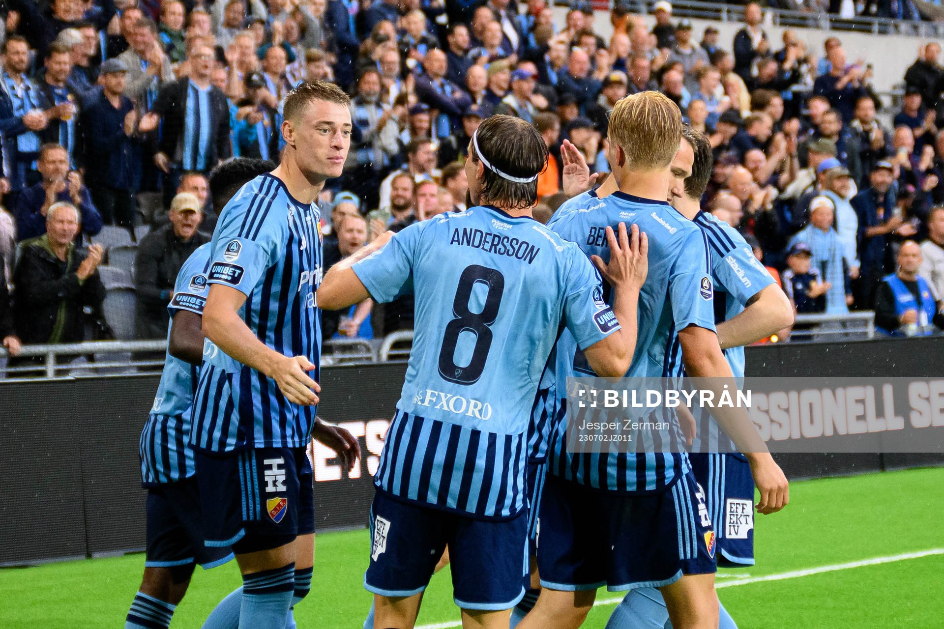 Djurgårdens spelare jublar