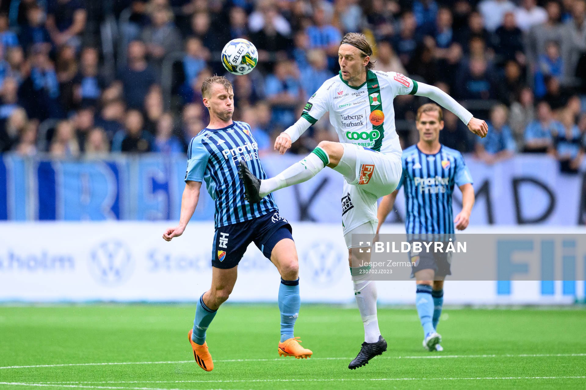 Djurgårdens Rasmus Schuller och Varbergs Joakim Lindner