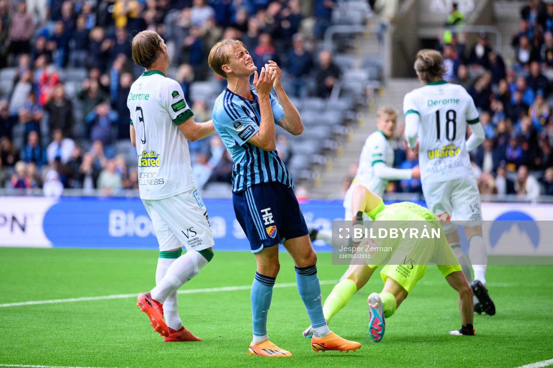 Djurgårdens Oskar Fallenius deppar