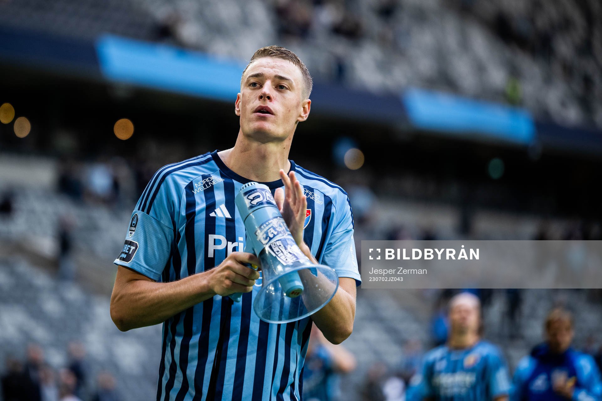 Djurgårdens Jesper Löfgren jublar