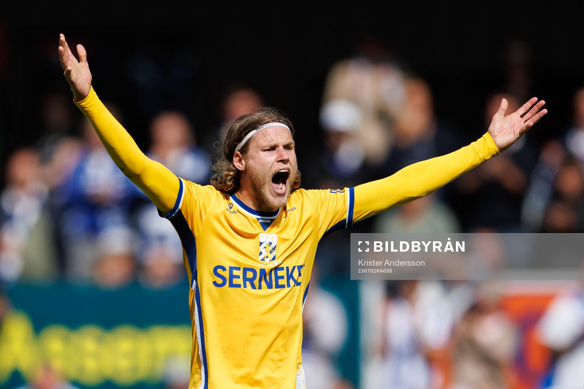 IFK Göteborgs Gustaf Norlin reagerar