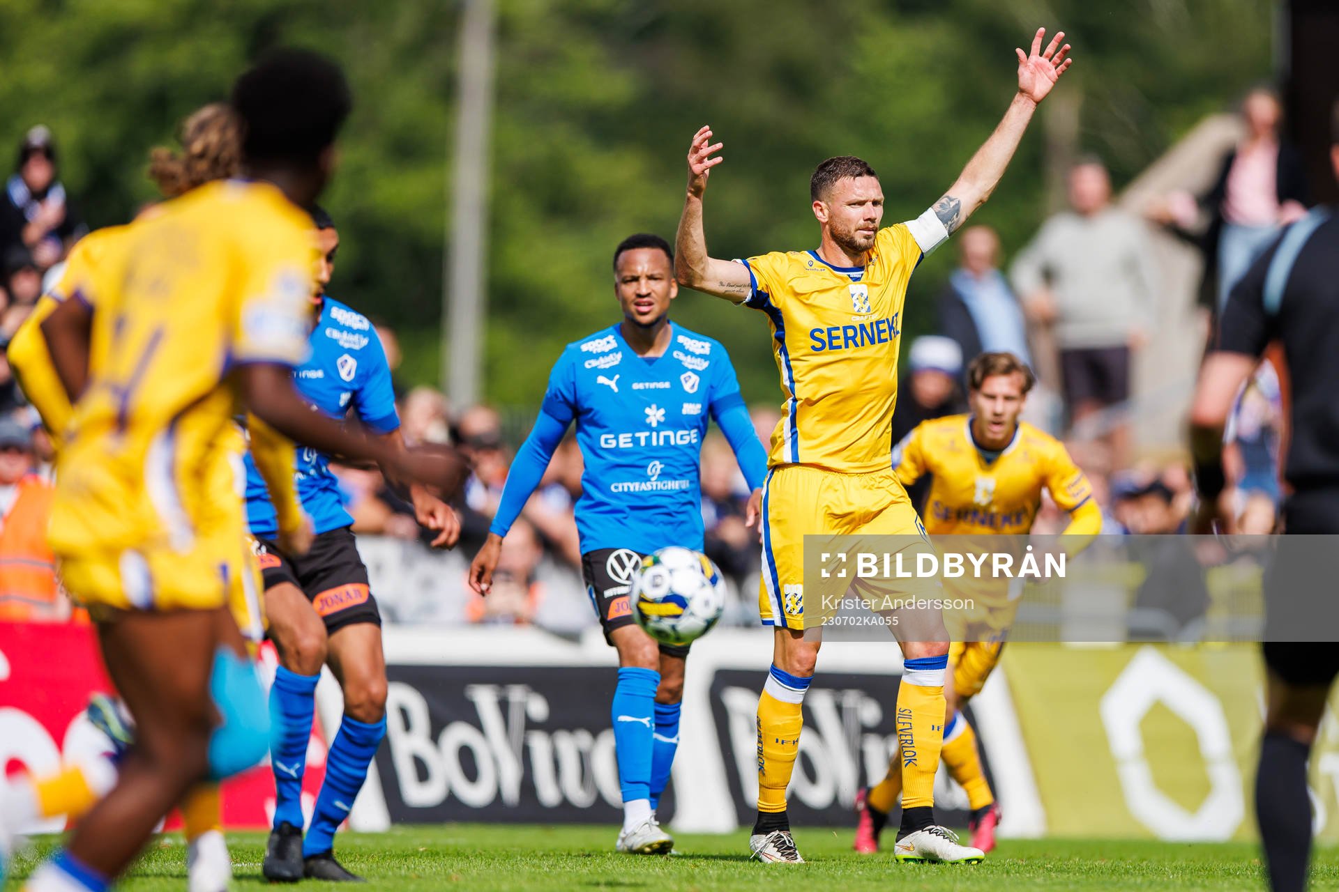 IFK Göteborgs Marcus Berg reagerar