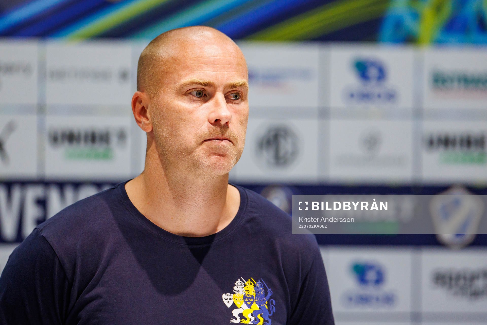 IFK Göteborgs tränare Jens Berthel Askou efter fotbollsmatchen i Allsvenskan mellan Halmstad och IFK Göteborg den 2 juli 2023 i Halmstad.
