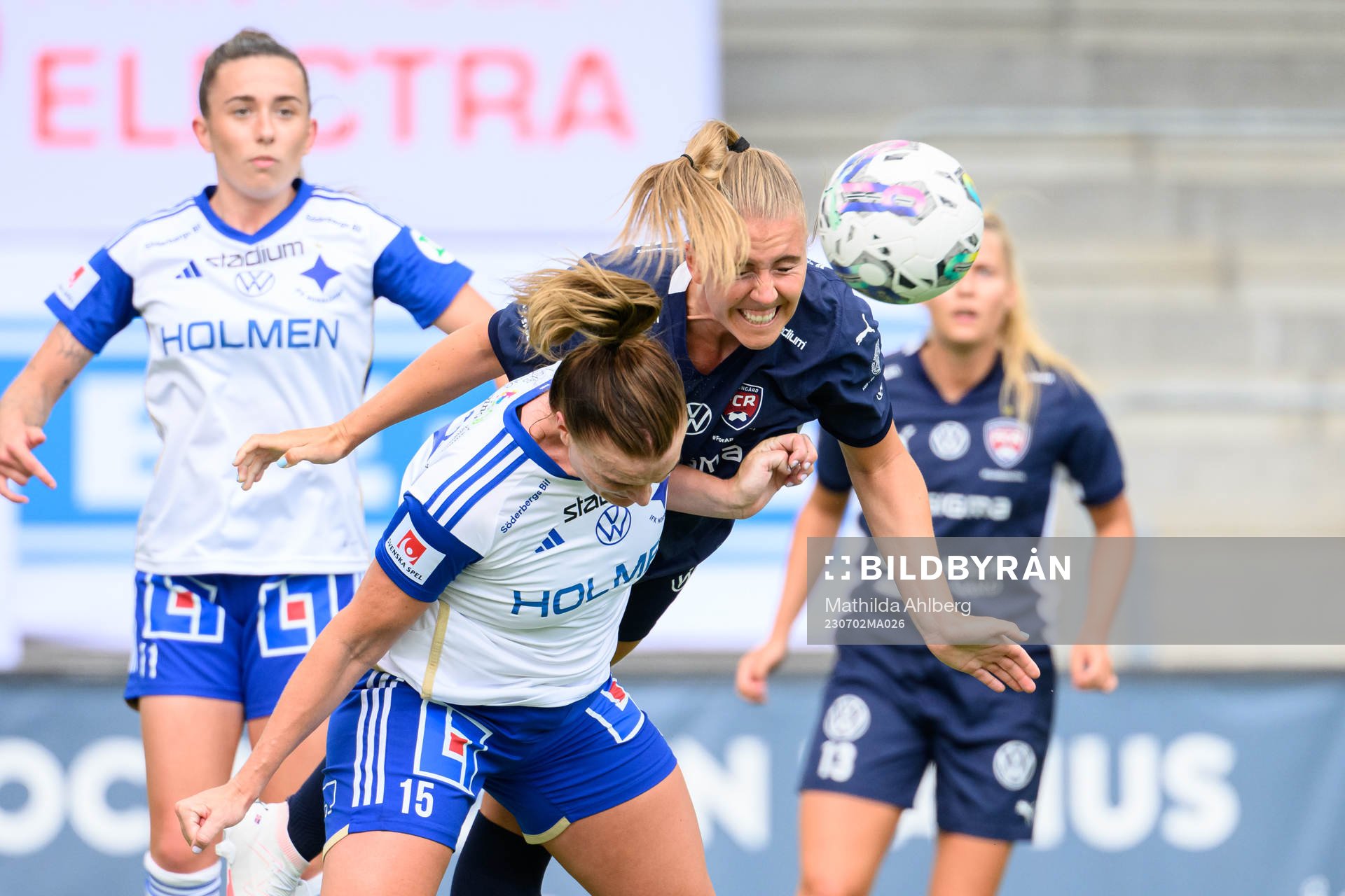 IFK Norrköpings Lovisa Gustafsson och FC Rosengårds
