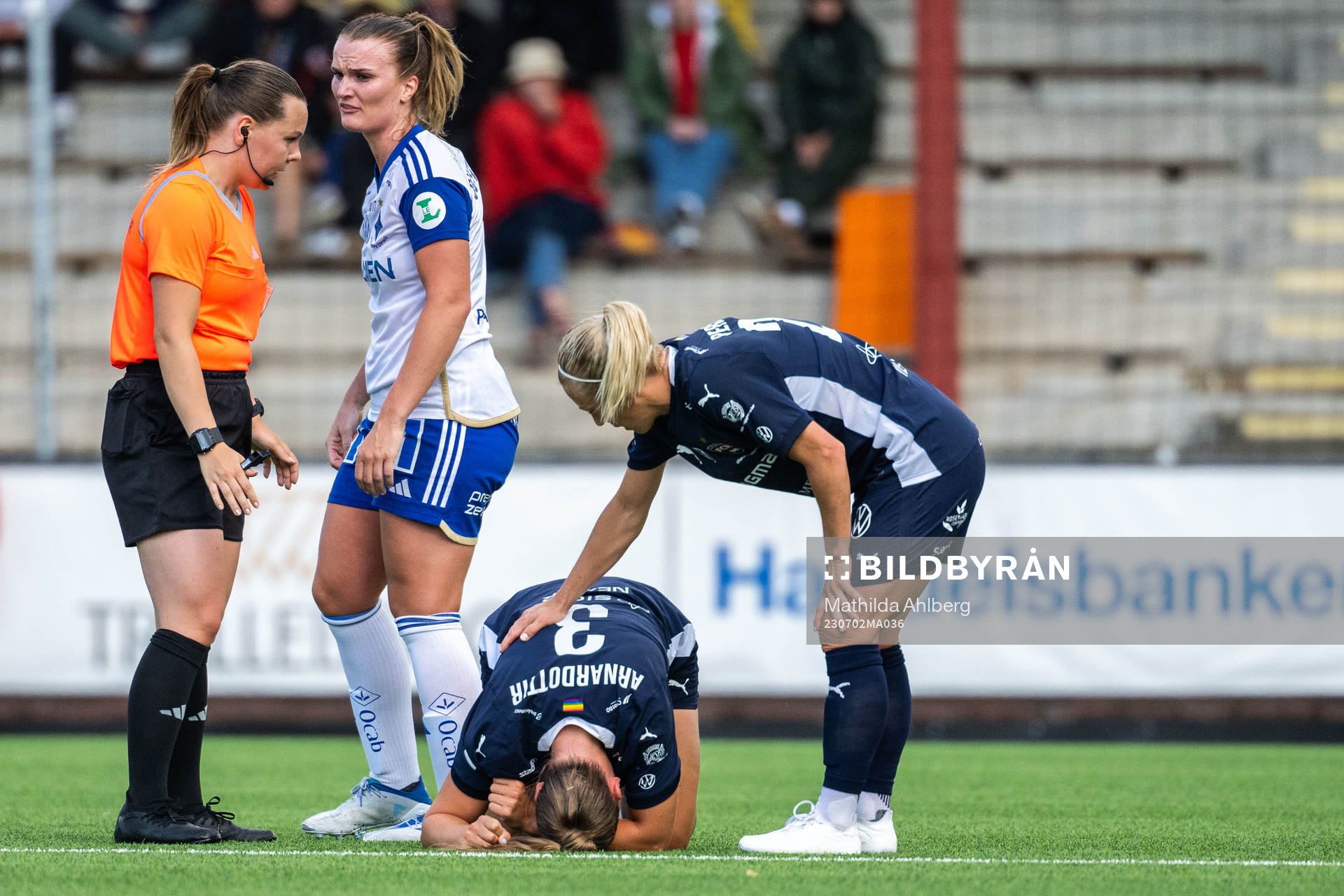 FC Rosengårds Gudrun Arnardottir har ont
