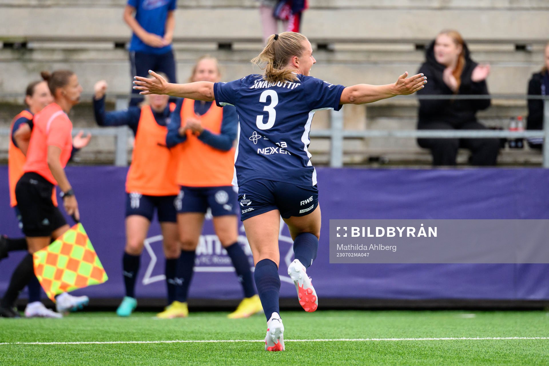 FC Rosengårds Gudrun Arnardottir jublar