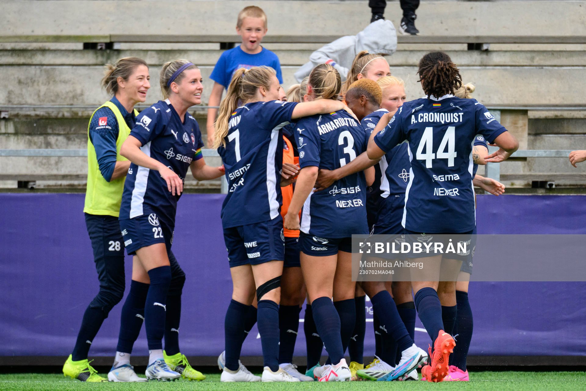 FC Rosengårds Gudrun Arnardottir jublar