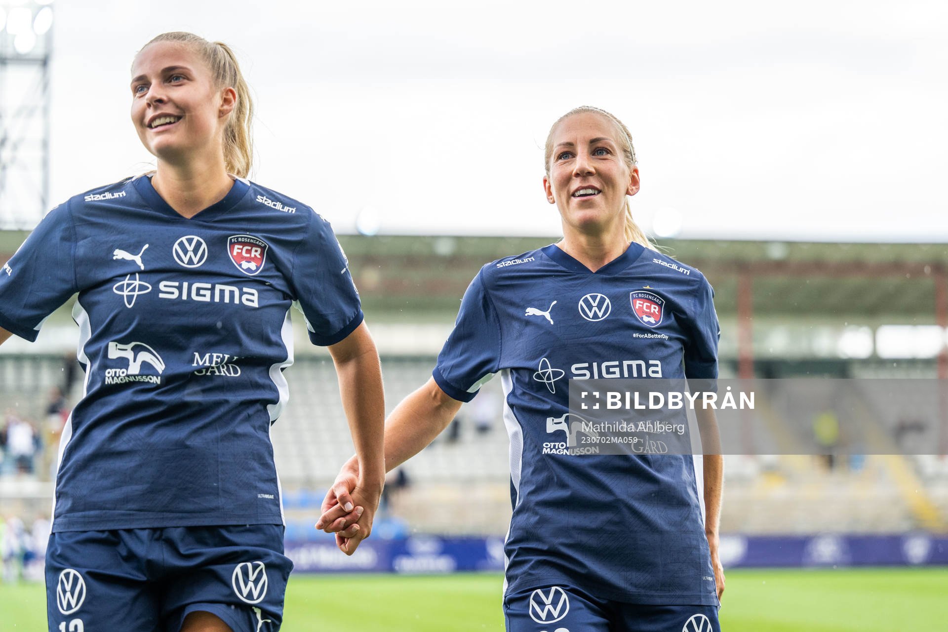 FC Rosengårds Mia Persson jublar