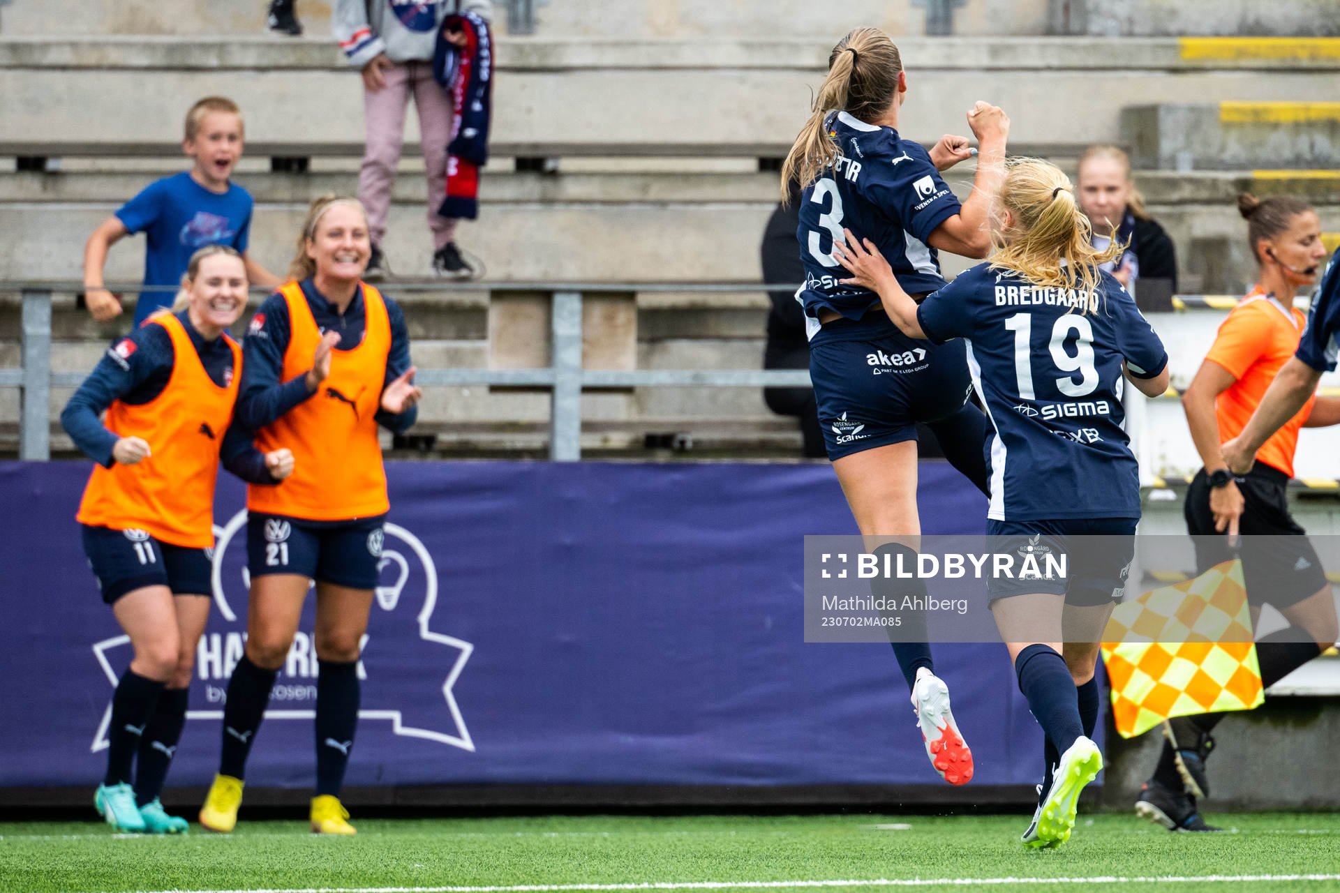 FC Rosengårds Gudrun Arnardottir jublar