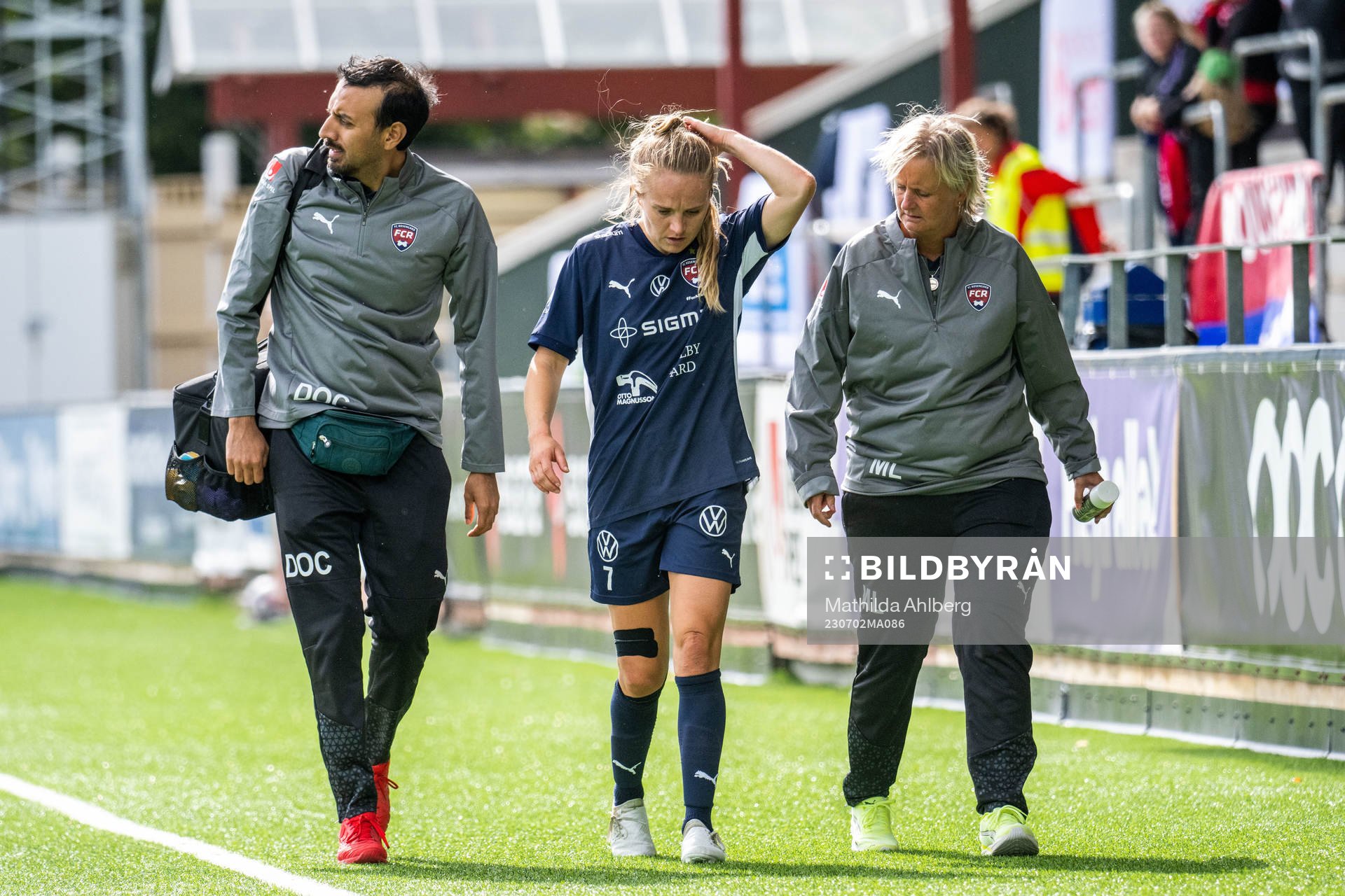 FC Rosengårds Fiona Brown har ont