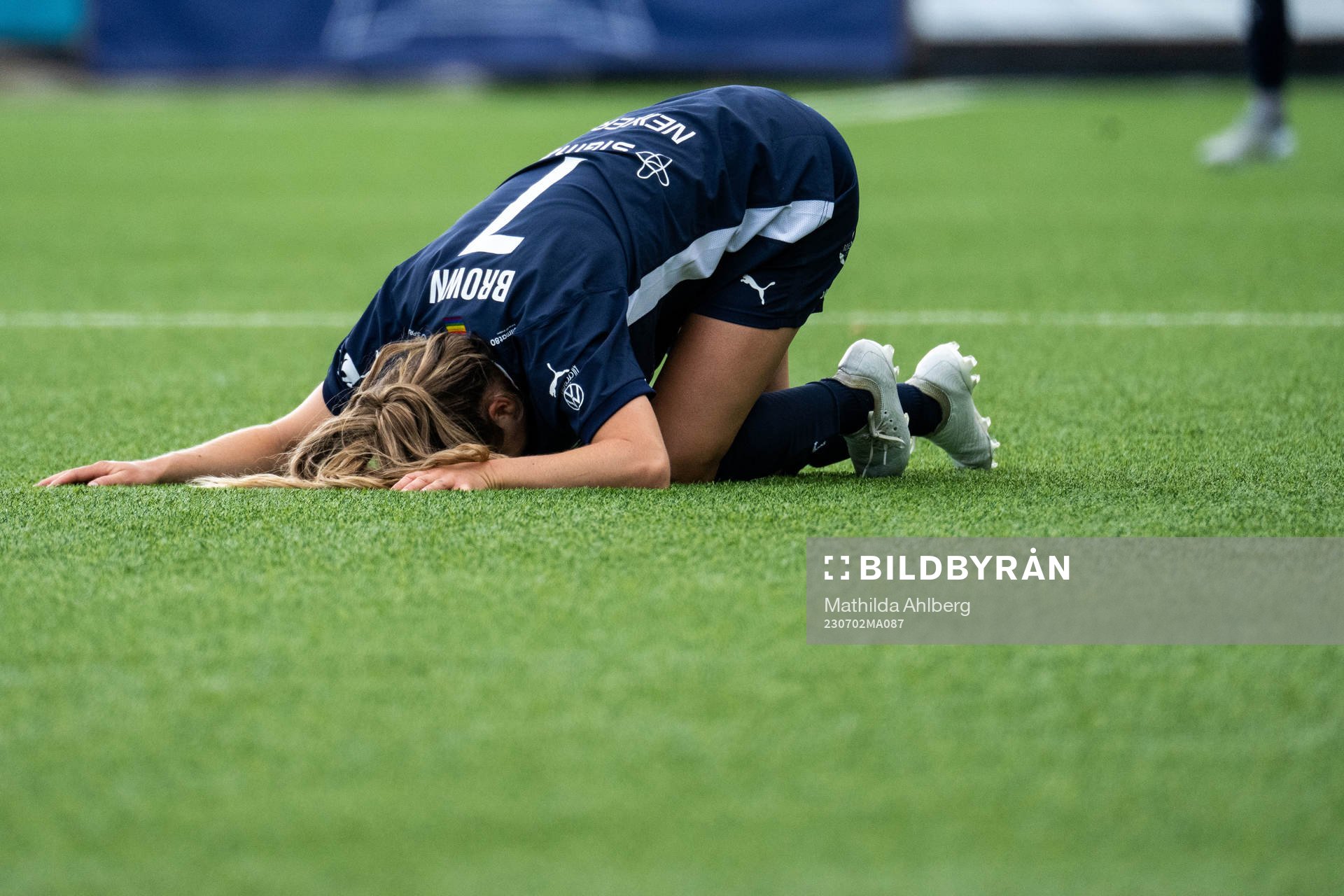 FC Rosengårds Fiona Brown har ont
