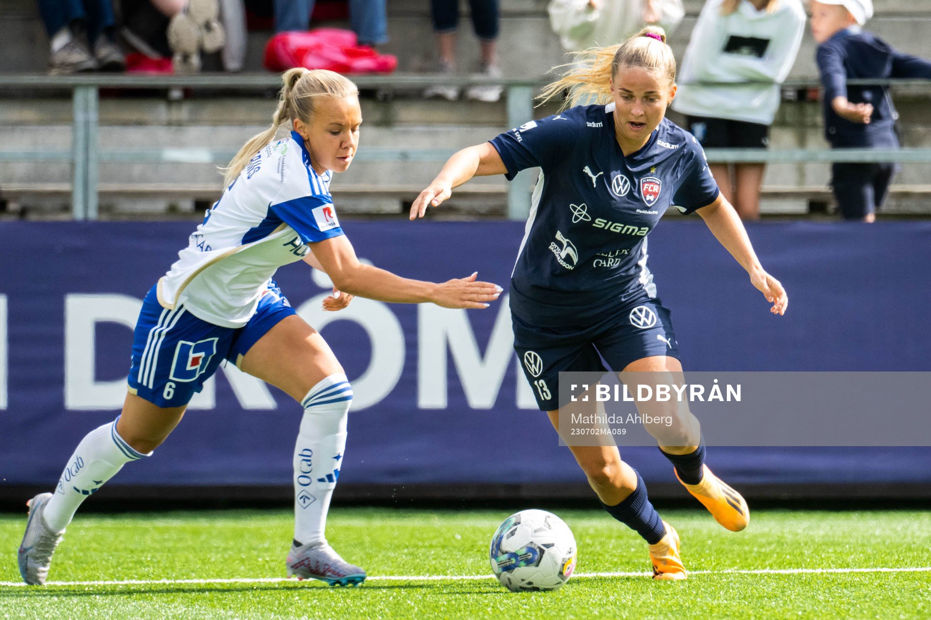 IFK Norrköpings Jennie Egeriis och FC Rosengårds Olivia
