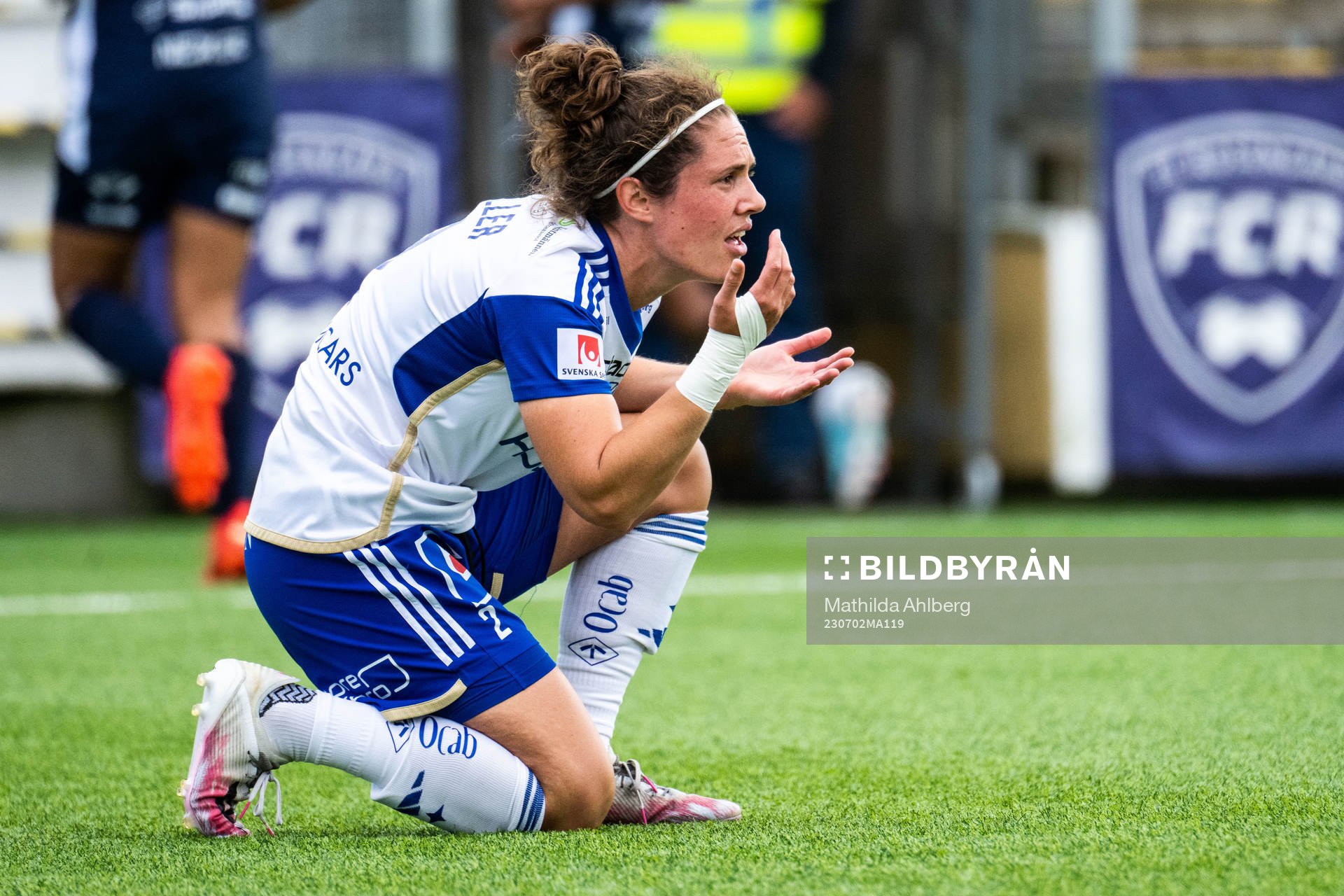 IFK Norrköpings Shannon Woeller har ont