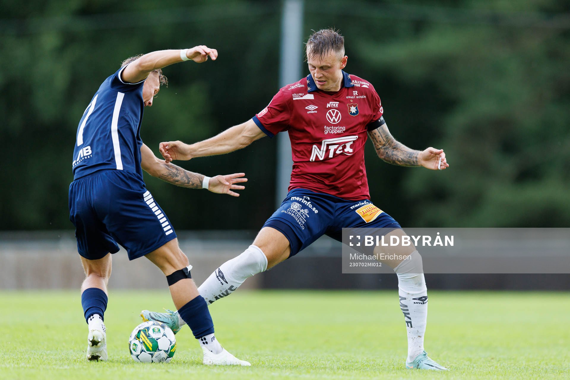 Utsiktens Karl Landsten och Örgrytes Marcus Haglind Sangre