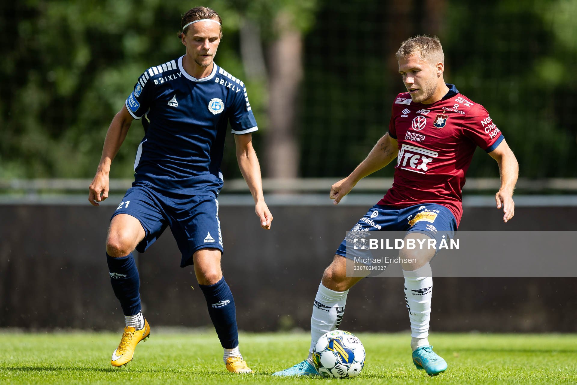 Utsiktens Fredrik Martinsson och Örgrytes Hampus Dahlqvist