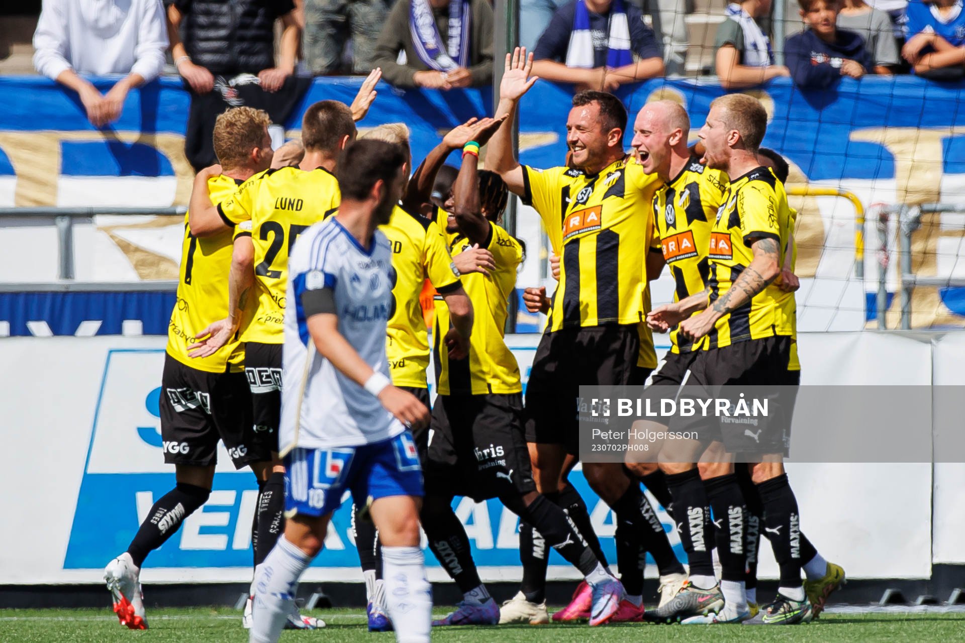 Häckens Even Hovland jublar