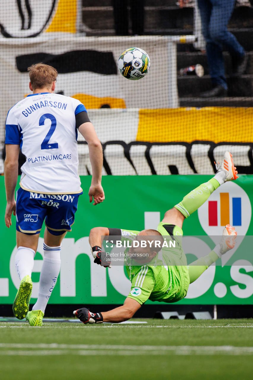 IFK Norrköpings målvakt Oscar Jansson