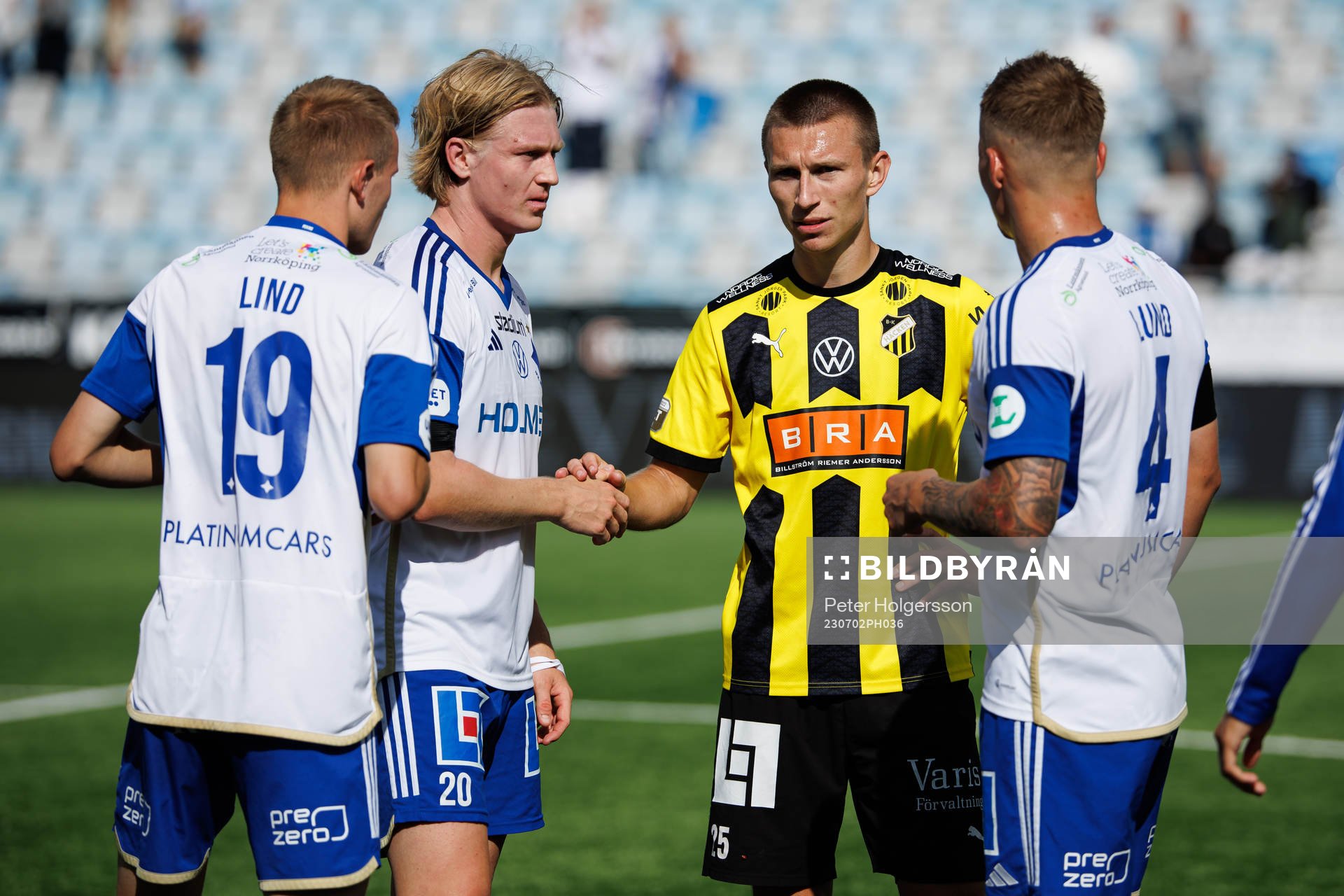 IFK Norrköpings Daniel Fritz Eid och Häckens Kristoffer