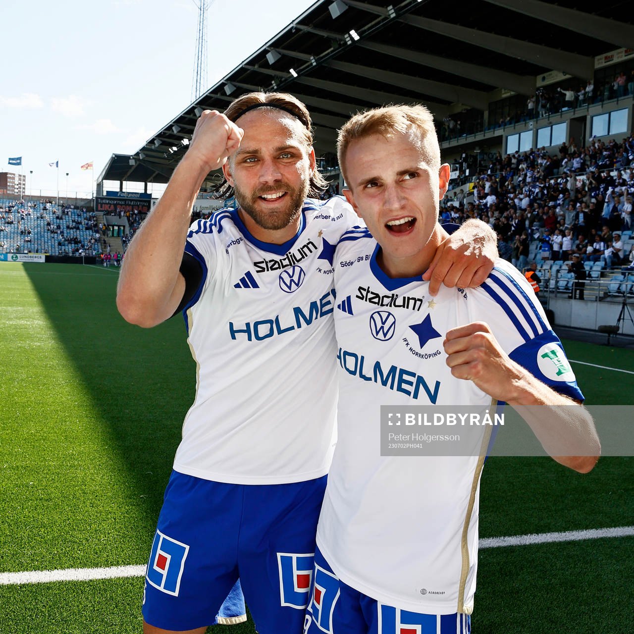 IFK Norrköpings Christoffer Nyman och Victor Stange Lind