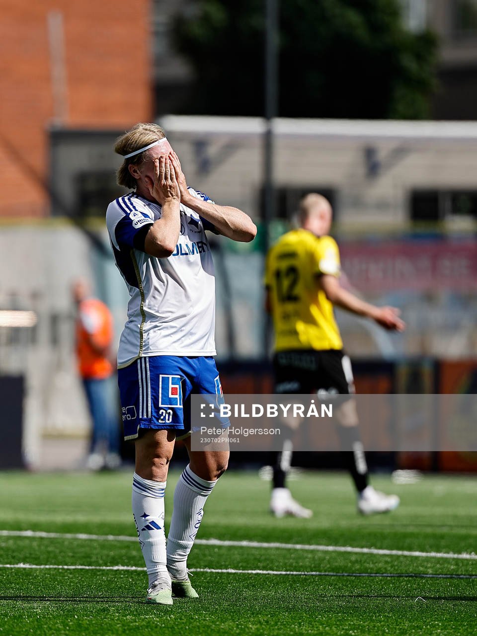 IFK Norrköpings Daniel Fritz Eid deppar